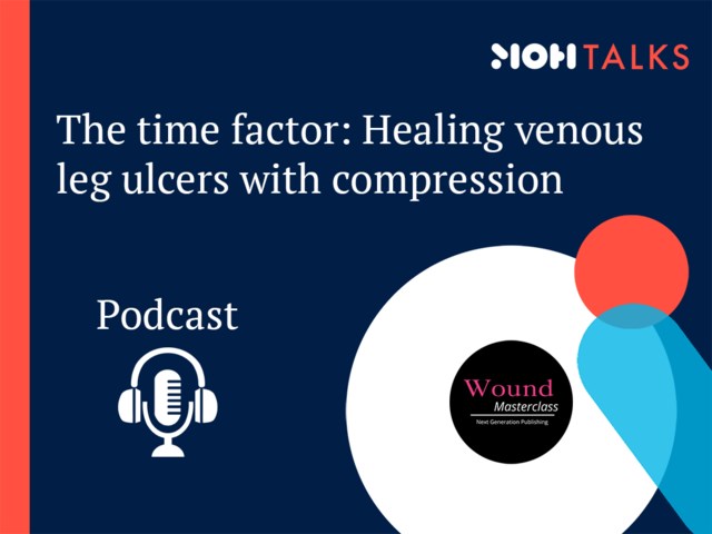 Podcast about healing venous leg ulcers with compression